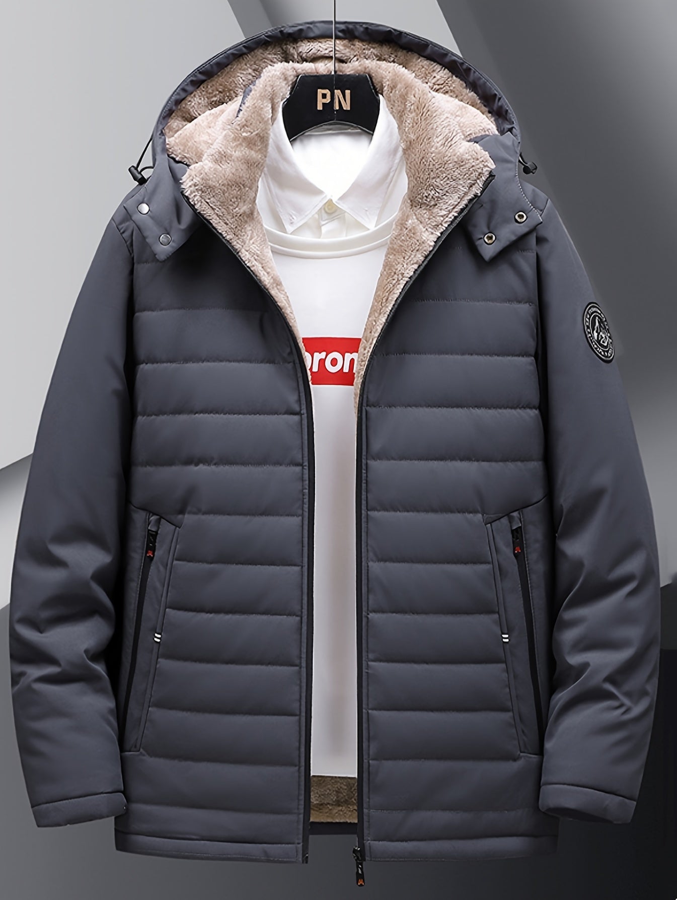 WarmFleece – Herren Fleecejacke mit Kapuze für Herbst und Winter