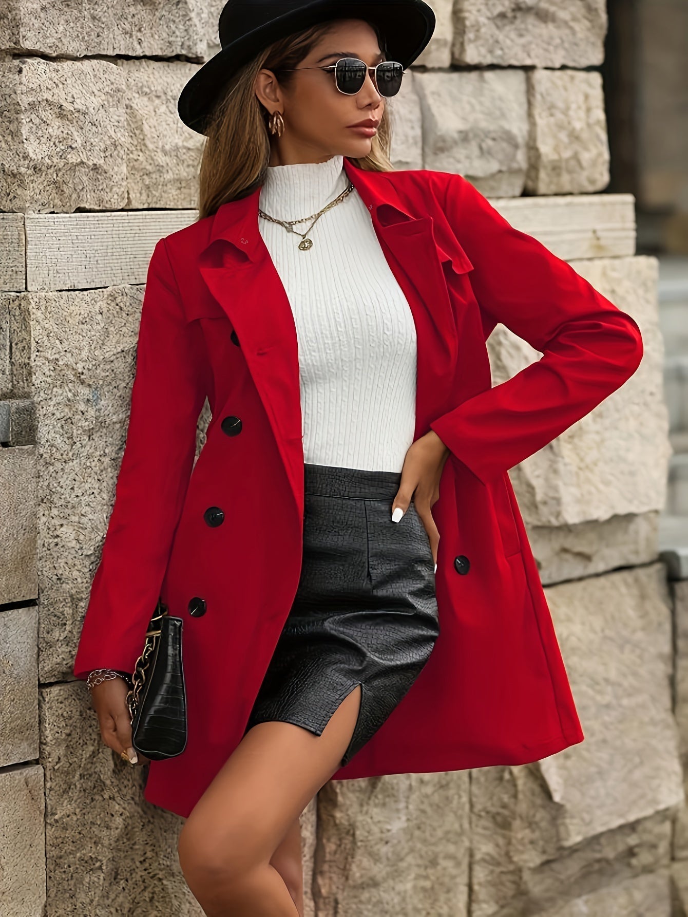 WinterGlanz - Eleganter Damen-Trenchcoat für kühle Tage