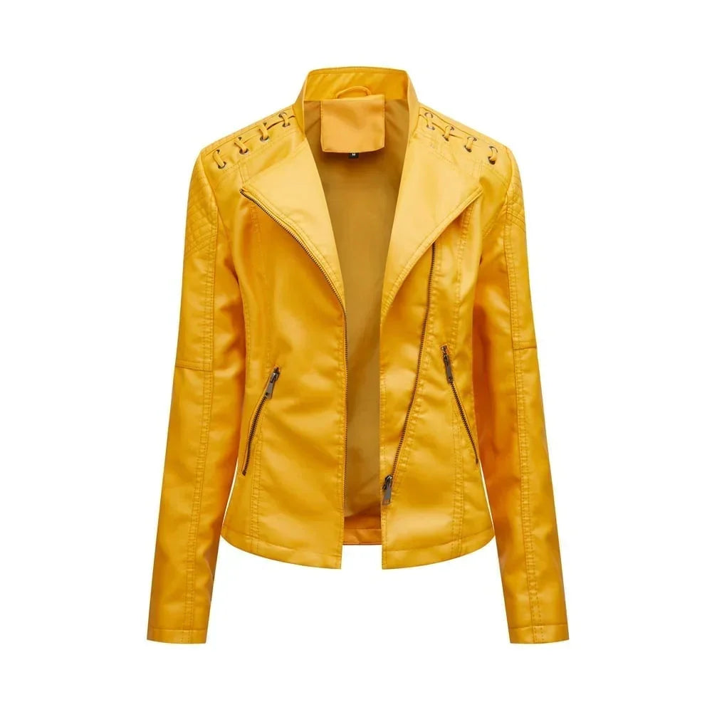 SpringLeder – Frauen-Lederjacke für den Frühling