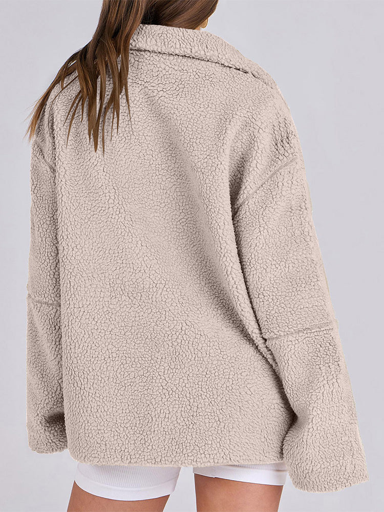 Ultra-bequeme Sherpa-Fleece-Softshell-Jacke für Damen