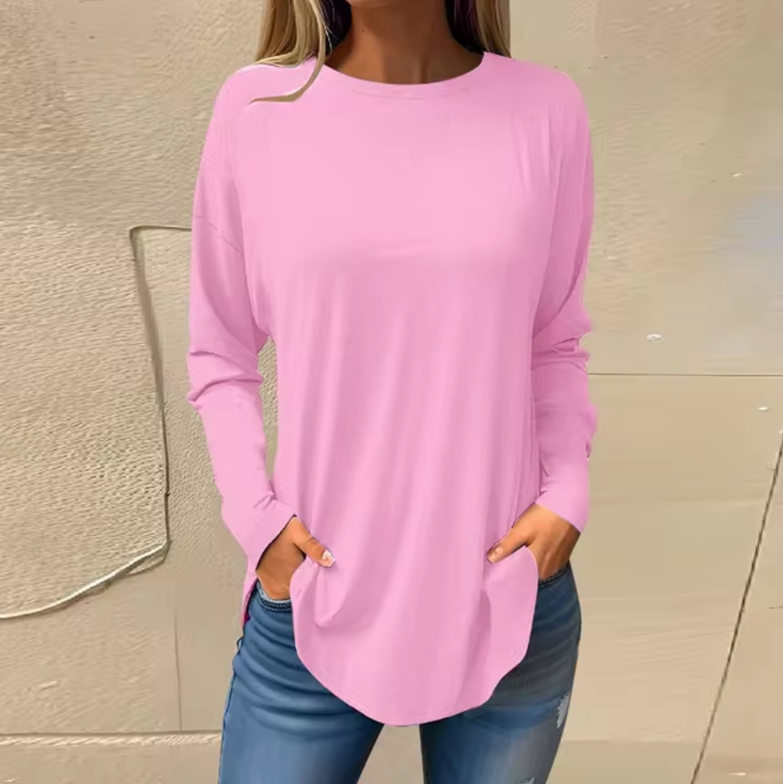 Verna - Rundhalspullover aus Baumwolle