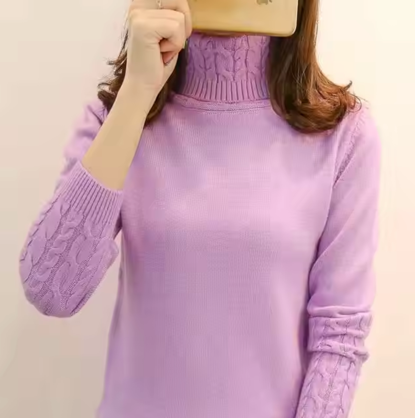 Jenna – Gestrickter Rollkragenpullover