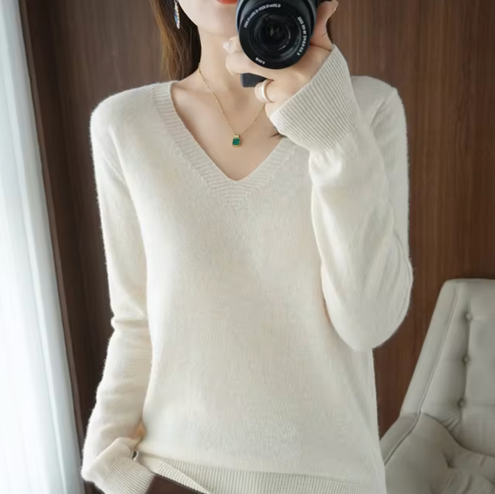 Kaadrie – Strickpullover aus Kaschmir