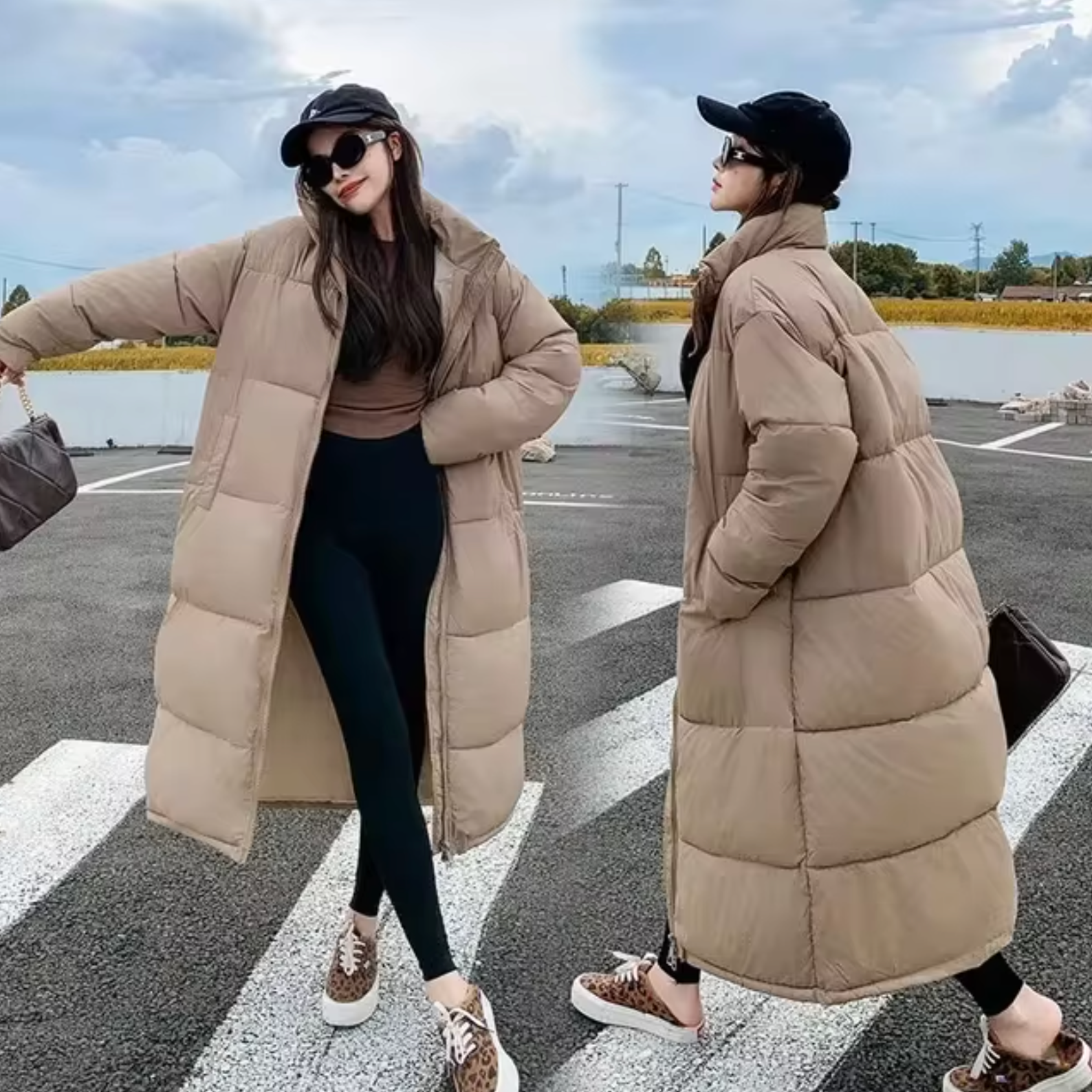 Dora – Lange Wattierte Jacke