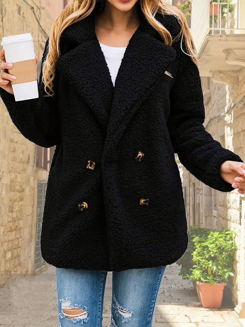 Noriel - Gestrickte Plüschjacke