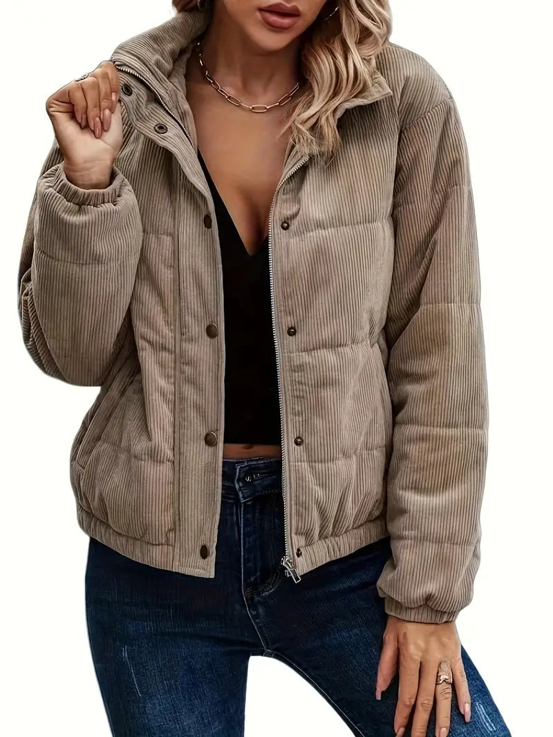 Avina - Steppjacke mit Druckknöpfen