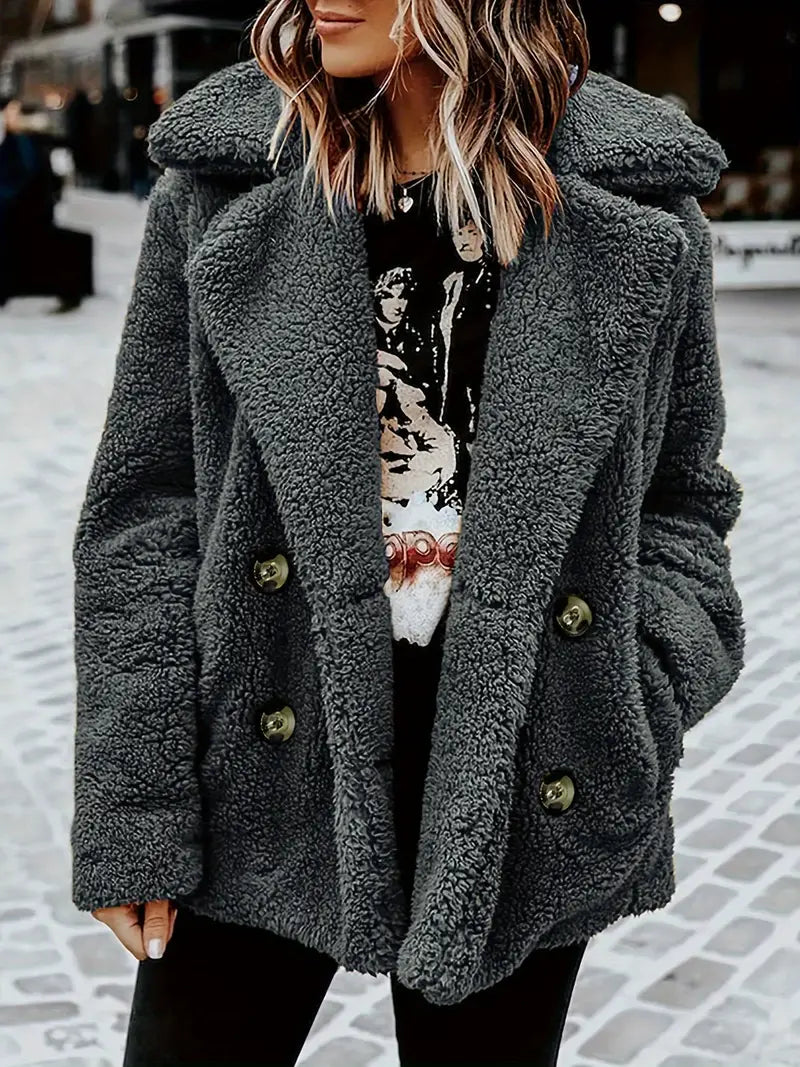 Noriel - Gestrickte Plüschjacke