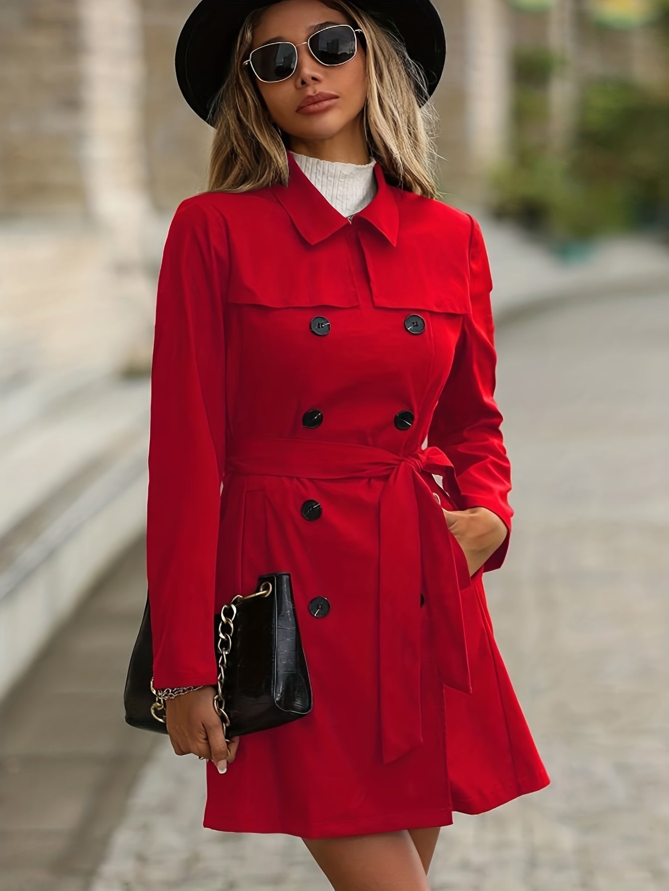 WinterGlanz - Eleganter Damen-Trenchcoat für kühle Tage