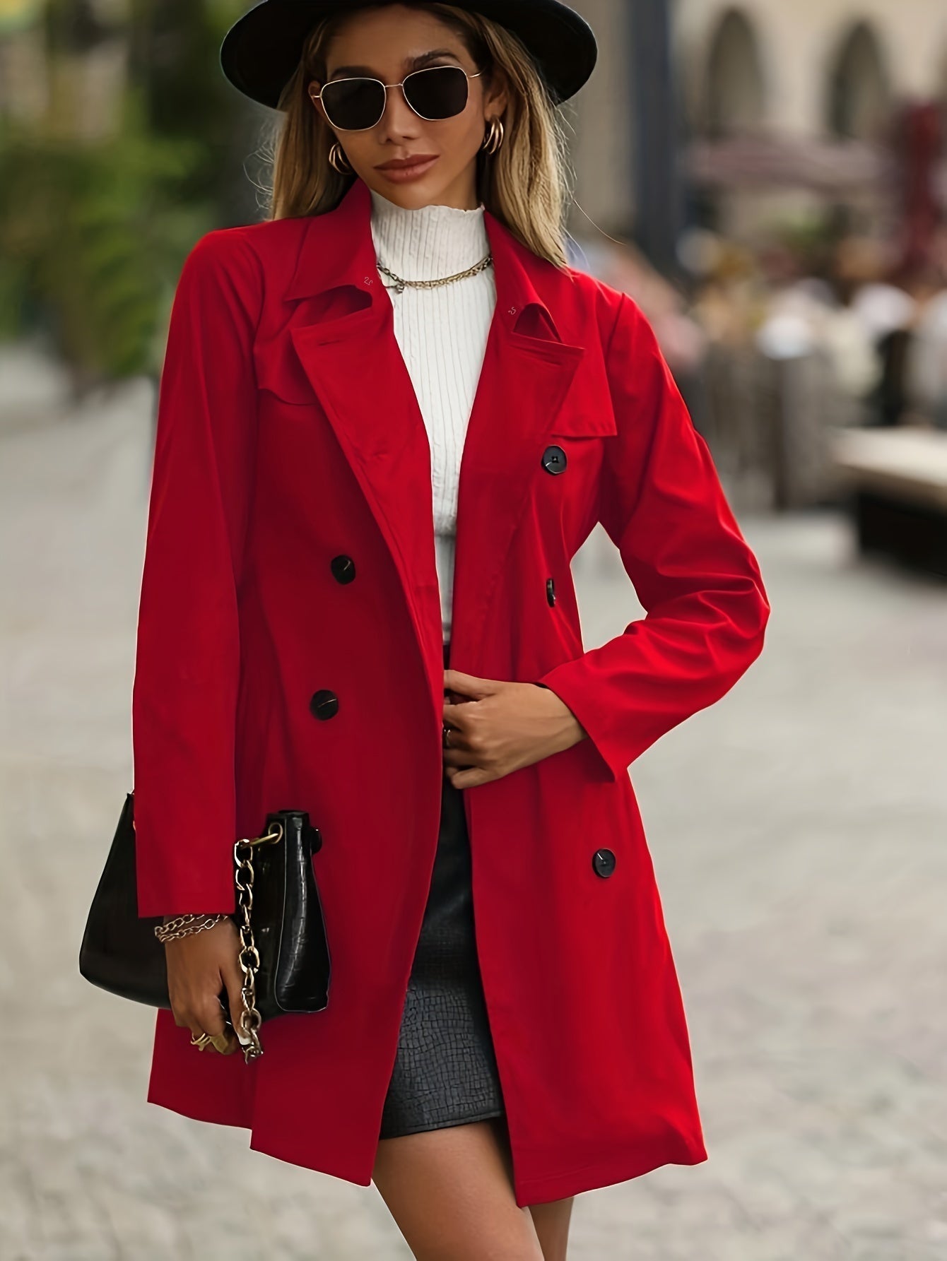 WinterGlanz - Eleganter Damen-Trenchcoat für kühle Tage