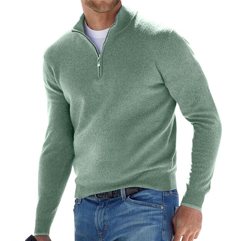 Lars - Klassischer Herren-Pullover mit Reißverschlusskragen