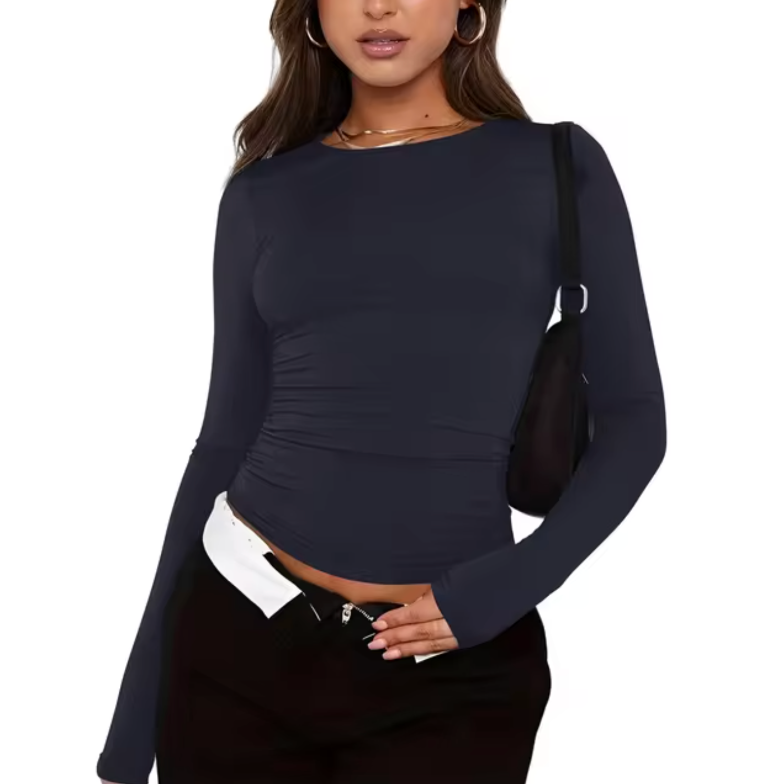 Beverly – Rundhals-Langarmshirt