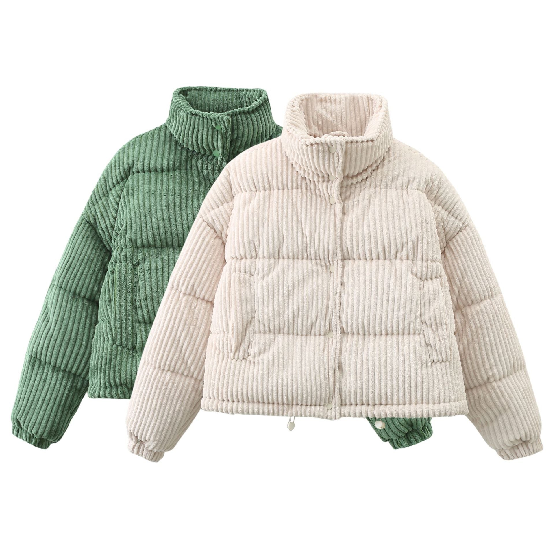 Chic Urban Cord Bomber - Elegante kurzjacke aus cord für damen