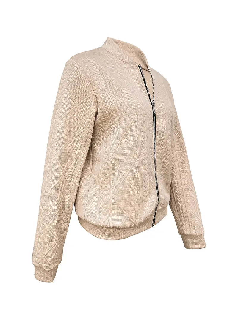 Thalia – Lässige Jacke mit Strukturdesign