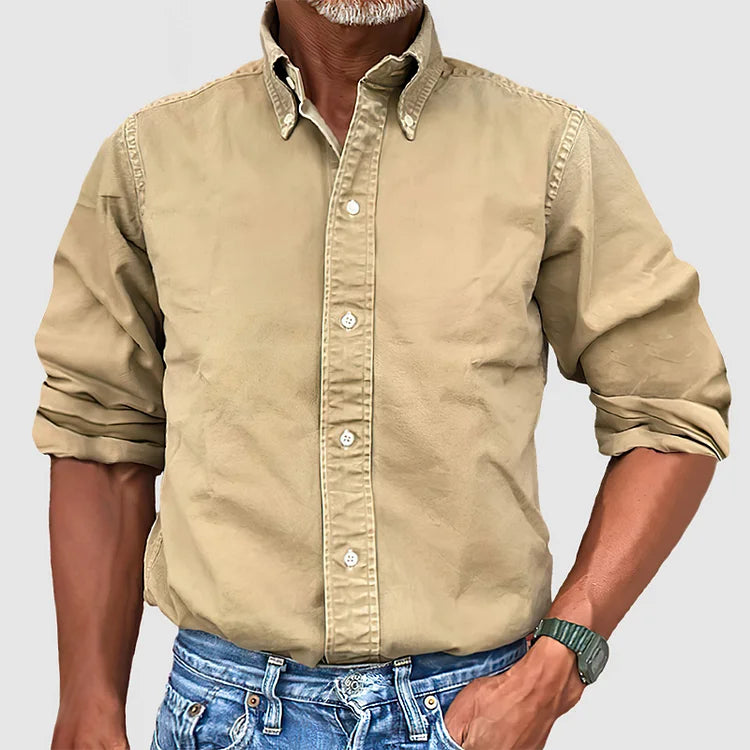 Premium Vintage Langarmhemd Umberto™ - ein Must-Have mit Stil!