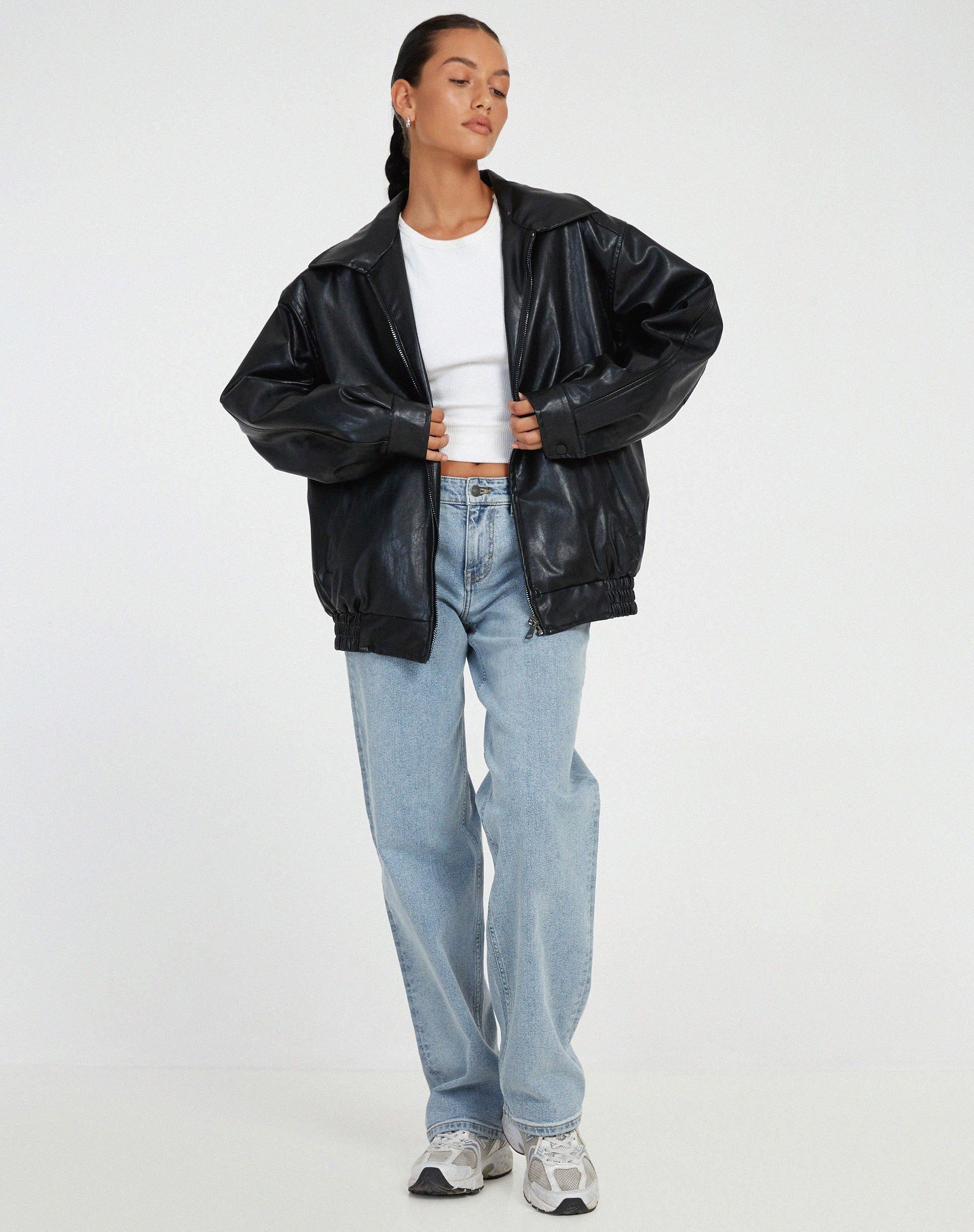 Oleah - Oversized Lederjacke