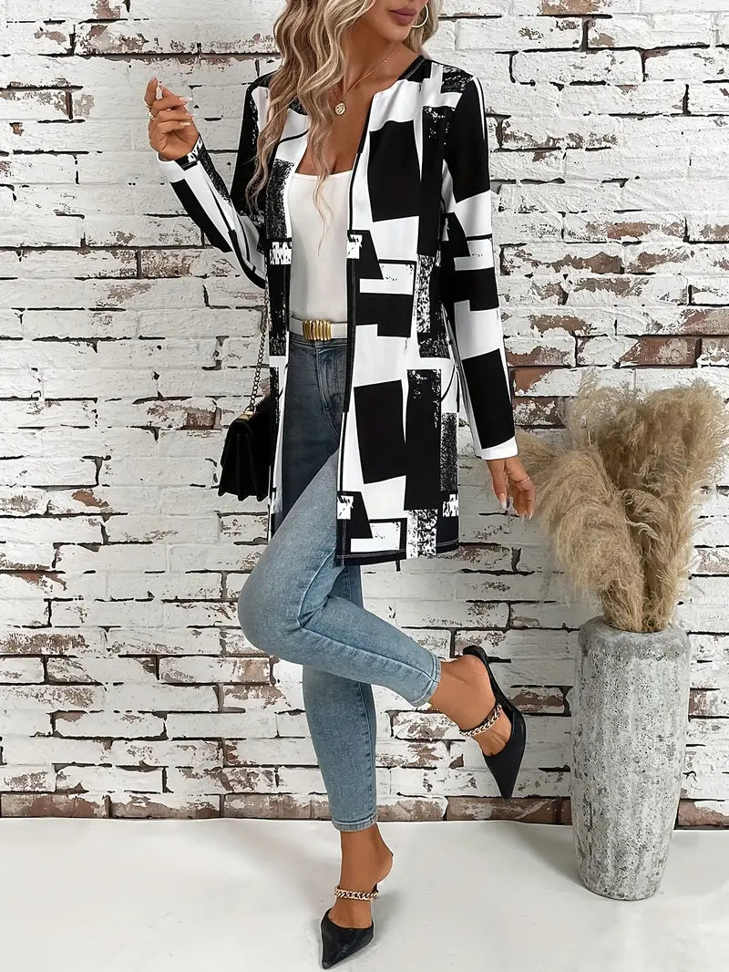 Alona – Stilvolle Jacke mit offener Vorderseite