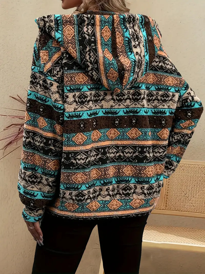 Aizel – Plüschjacke mit Kapuz