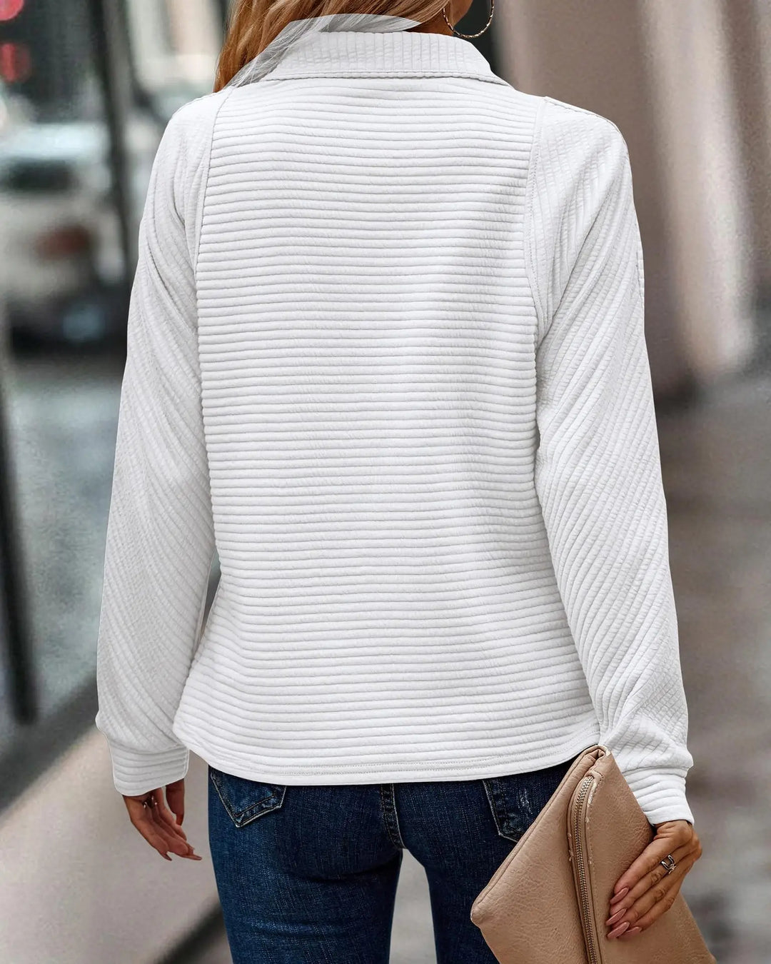Scarlett - Eleganter Damenpullover mit V-Ausschnitt