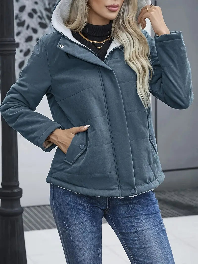 Zora – Gesteppte Jacke mit Reißverschluss vorne
