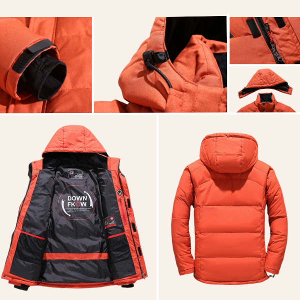 WinterGlanz - Eleganter, wetterfester Mantel für Herren mit herausragendem Stil
