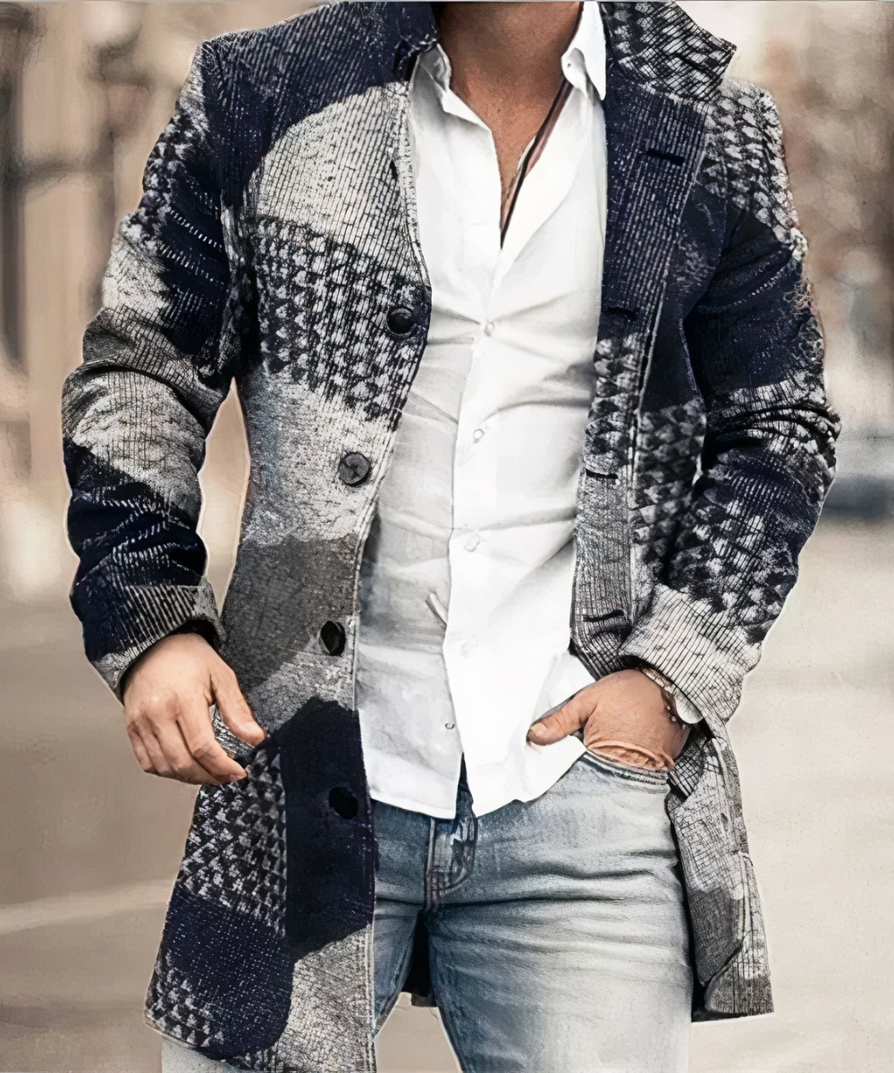UrbanElegance – Schicker Trenchcoat für Männer