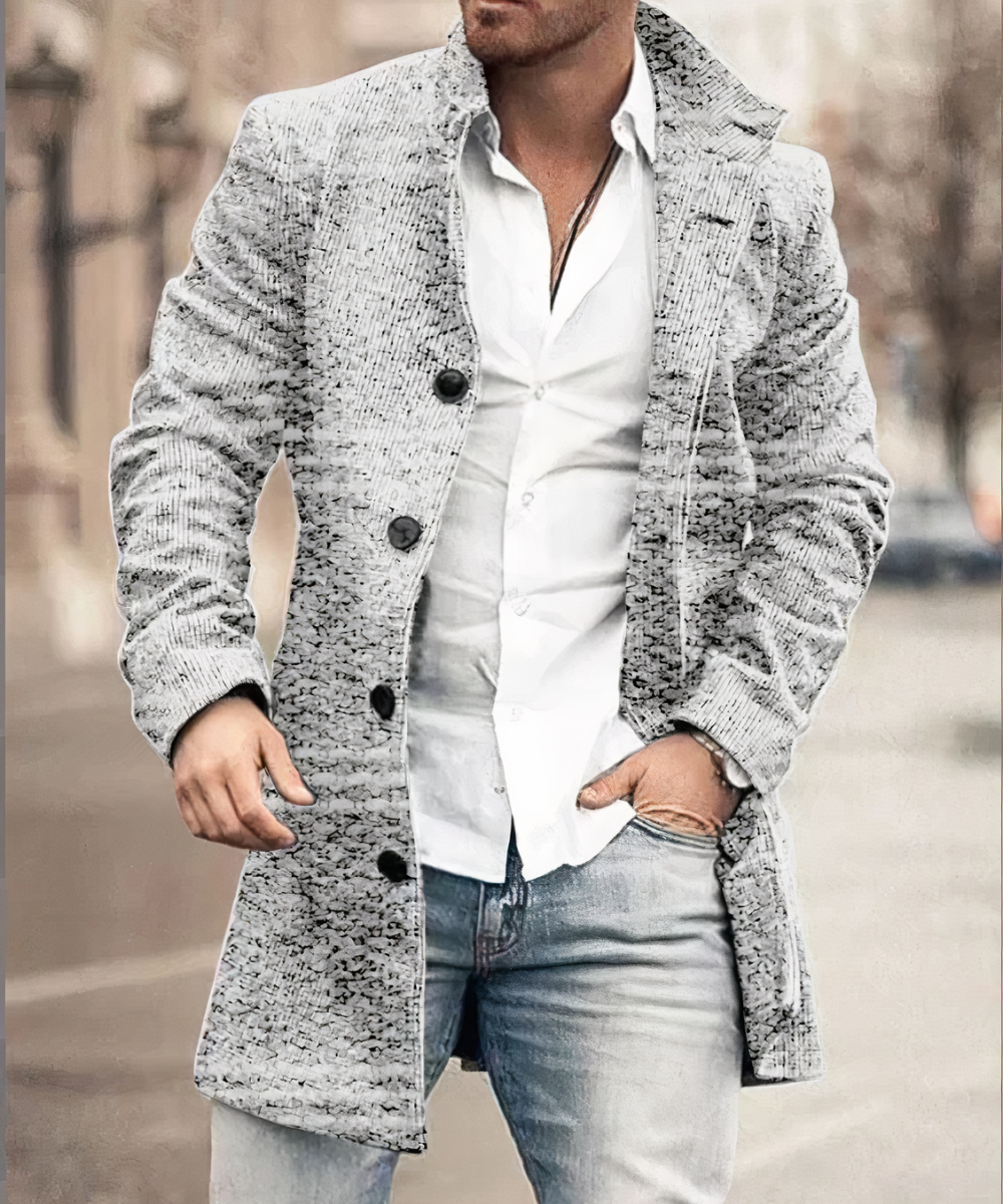 UrbanElegance – Schicker Trenchcoat für Männer