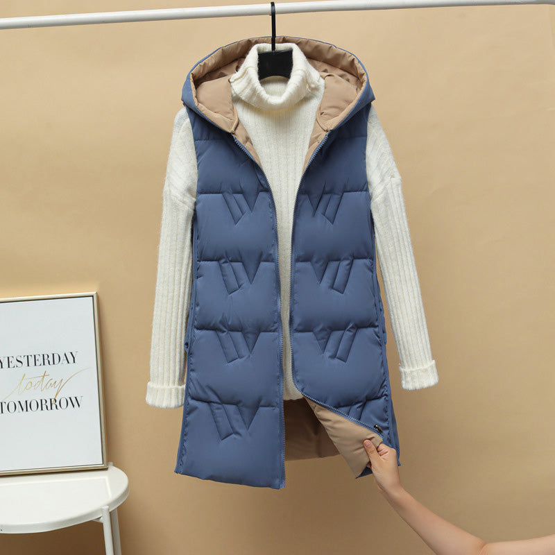 DamenSlim – Verdickte, schlanke Jacke mit Kapuze
