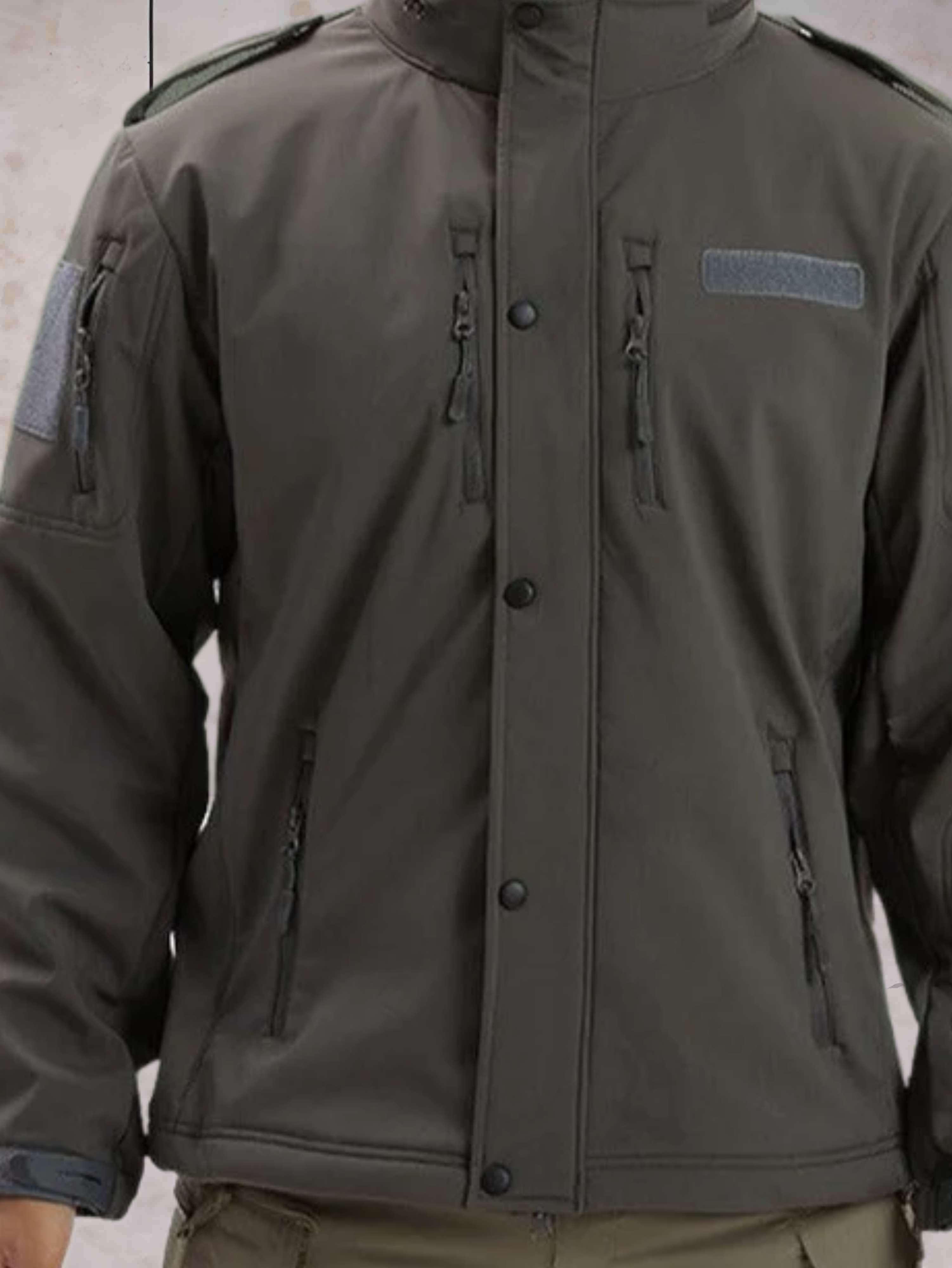 StormTact – Warme und wasserdichte taktische Jacke mit Taschen, Reißverschluss und Knopfverschluss