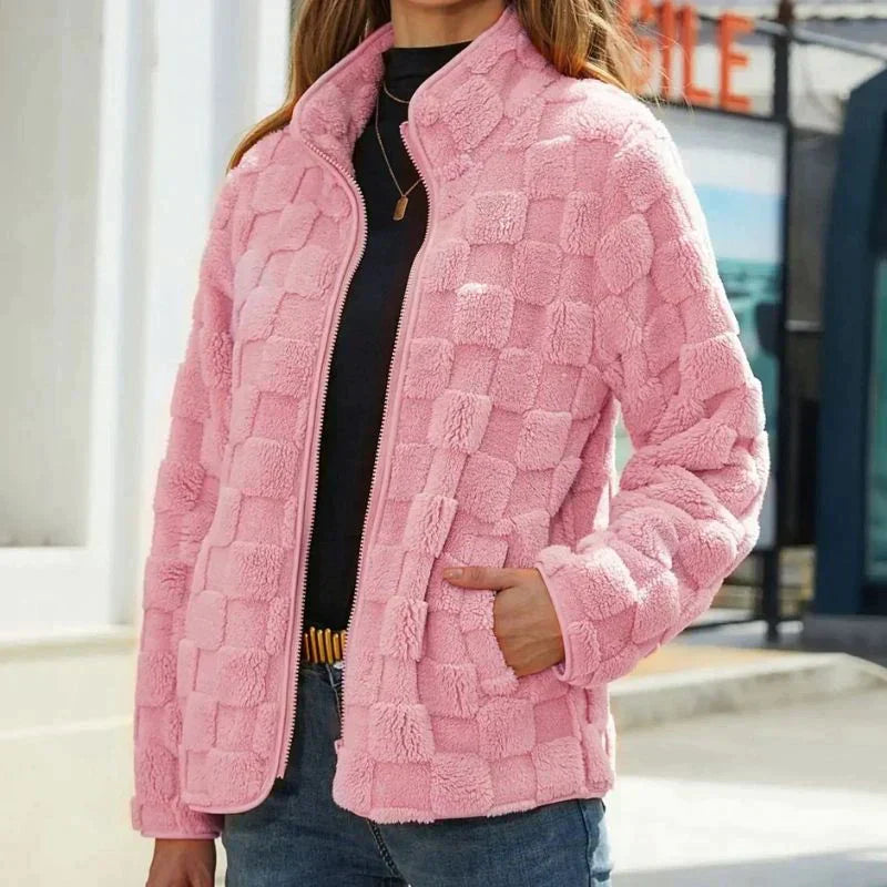 Ultra-weiche und bequeme kurze Fleecejacke Ayleen