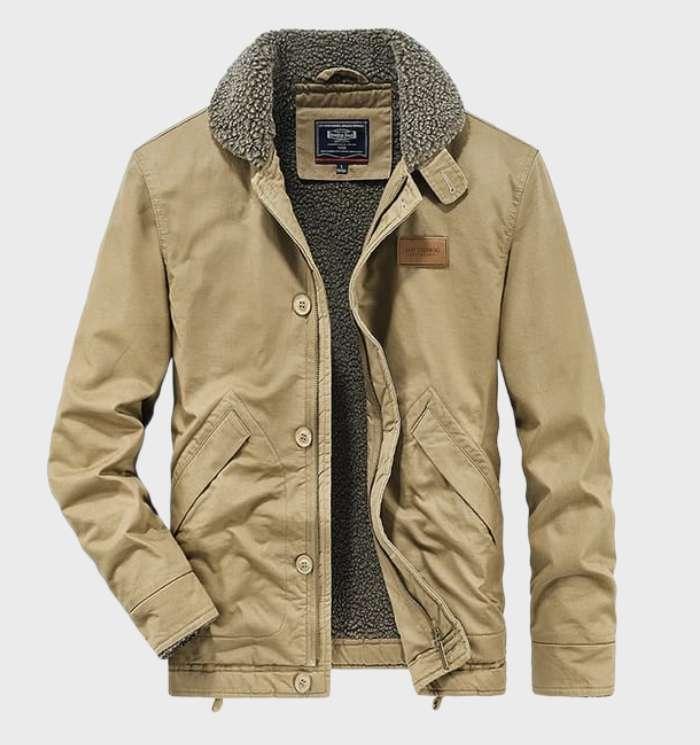 Lando - Schnitt- und Stichschutzjacke für Selbstverteidigung mit Taschen und Reißverschluss