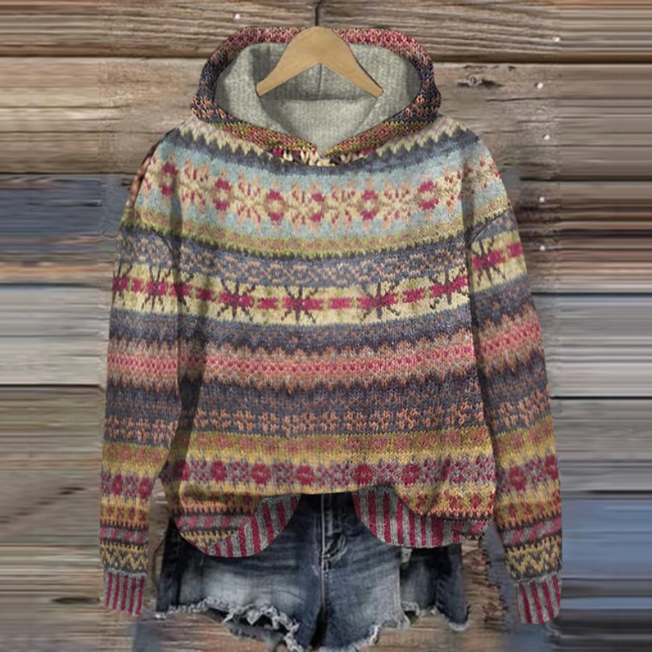 Bettys - Vintage-kapuzenpullover mit ethno
