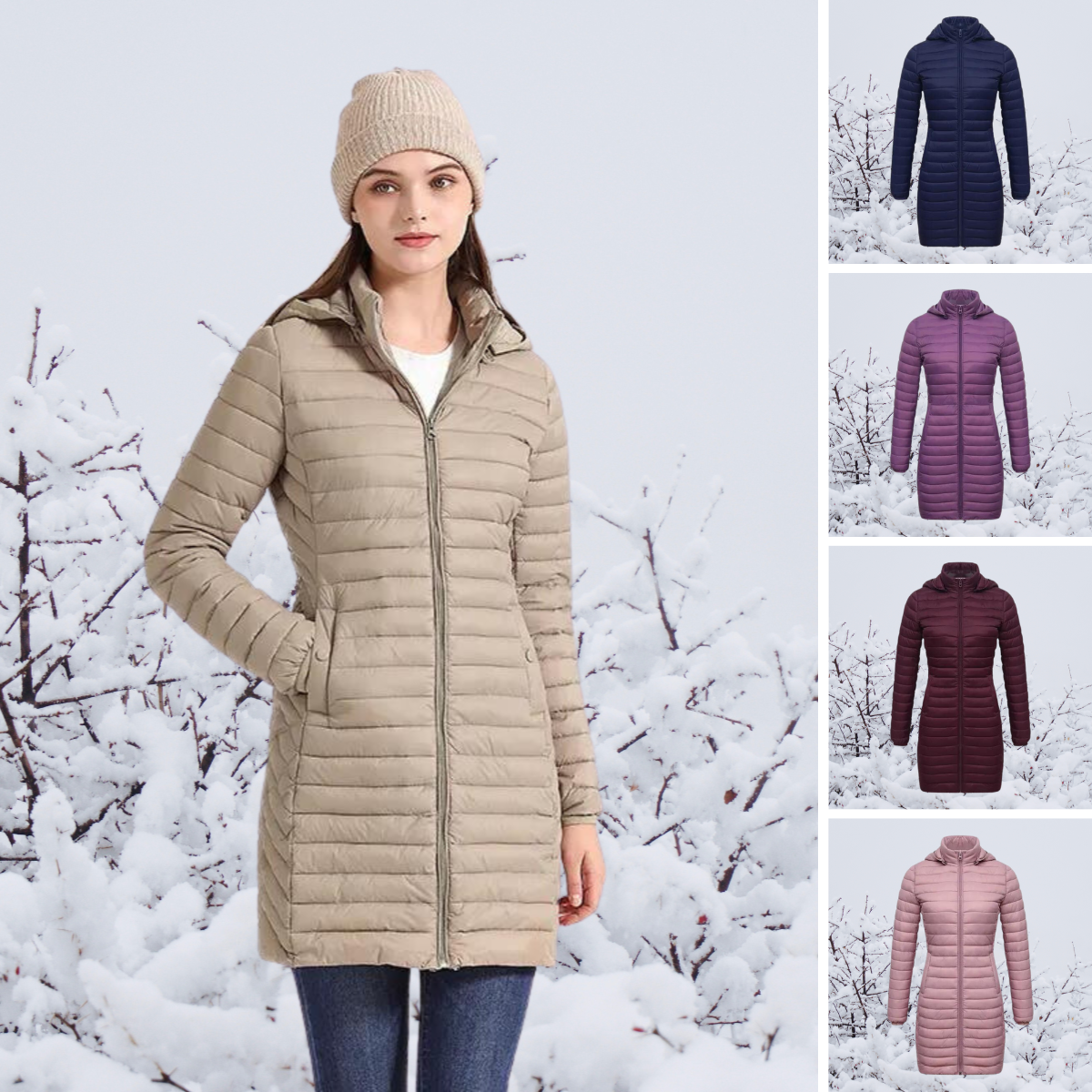 Alisz - Leichte und robuste Kapuzenjacke, ideal für warmen Komfort und einen eleganten Look