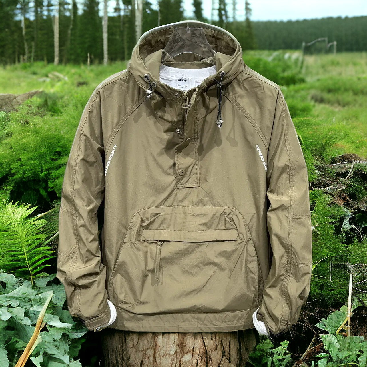 WaldKraft - Herren Anorak mit Kapuze