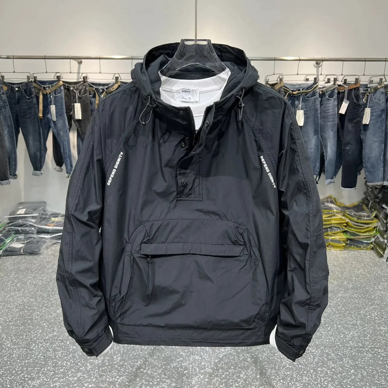 WaldKraft - Herren Anorak mit Kapuze