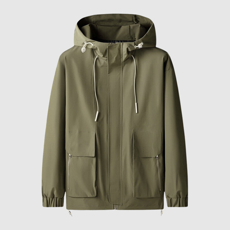 UrbanExplorer – Winddichte Kapuzenjacke mit Reißverschlusstaschen