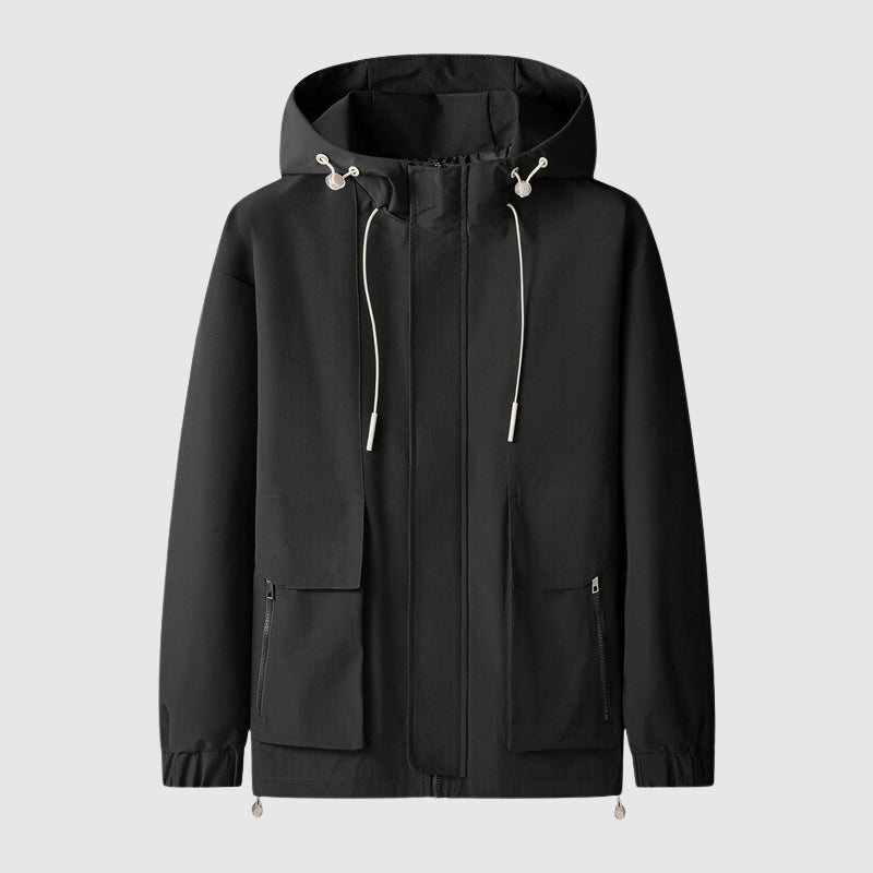 UrbanExplorer – Winddichte Kapuzenjacke mit Reißverschlusstaschen