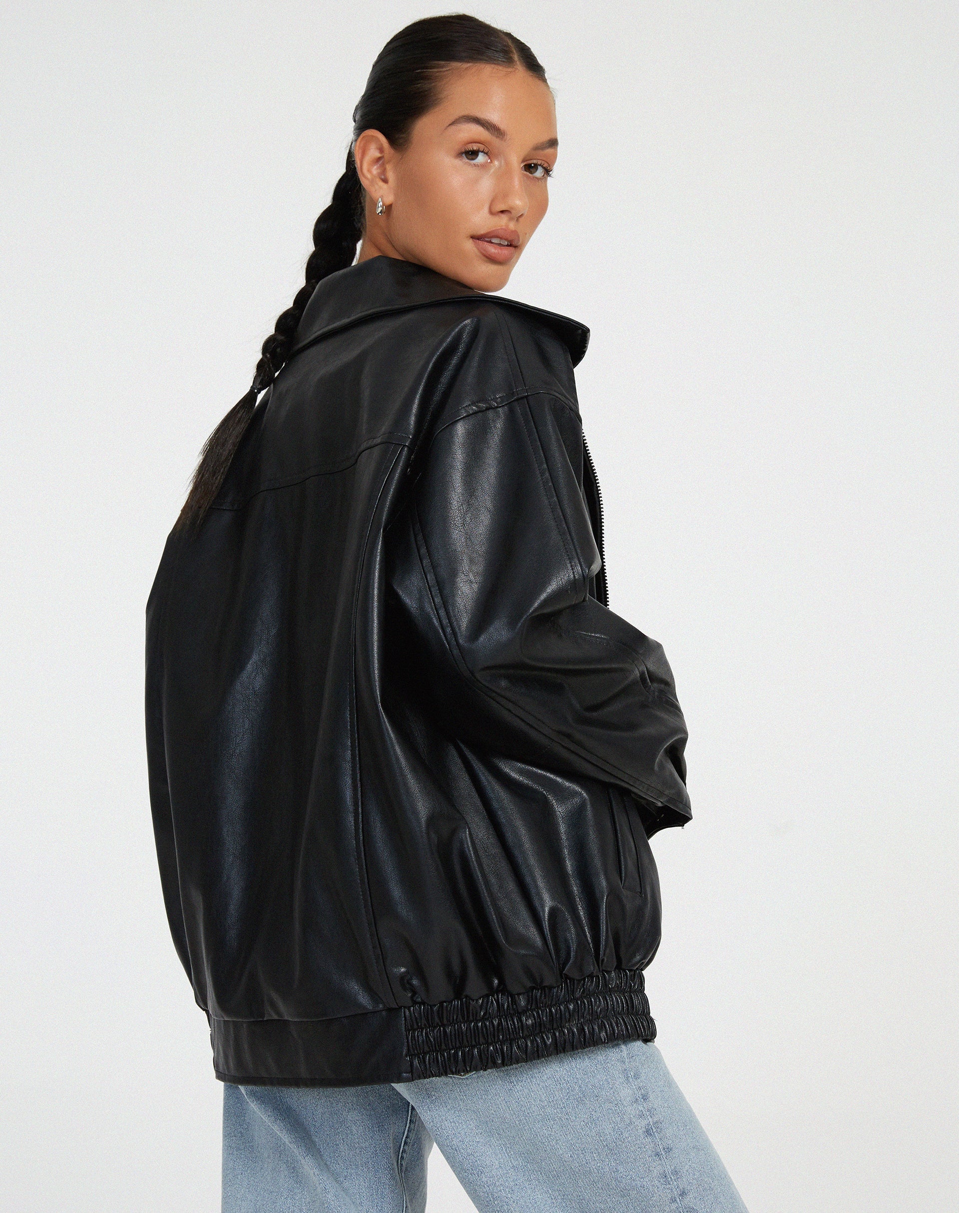 Oleah - Oversized Lederjacke