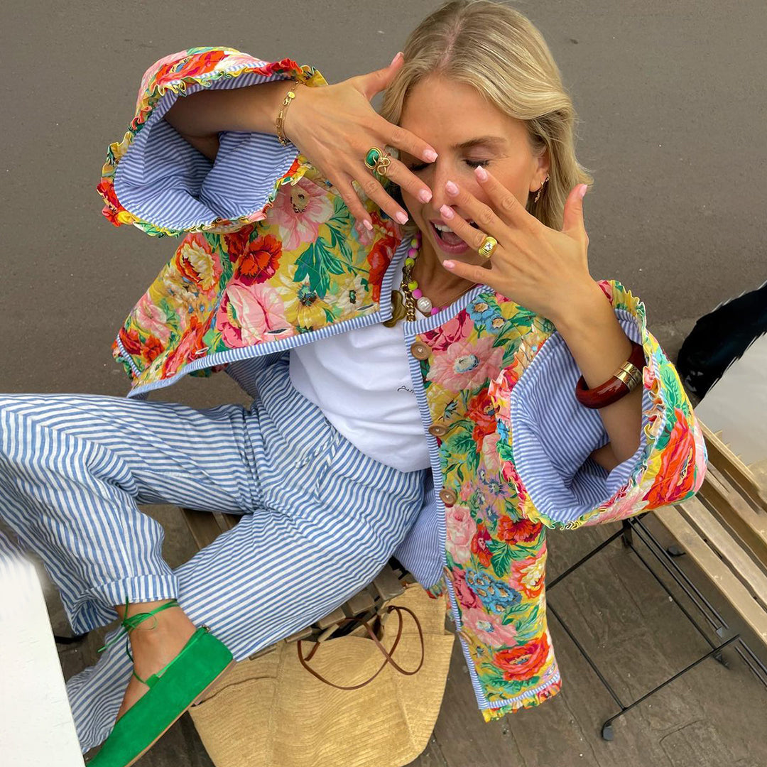 Faya - Bequeme und stilvolle bunte Jacke für Damen