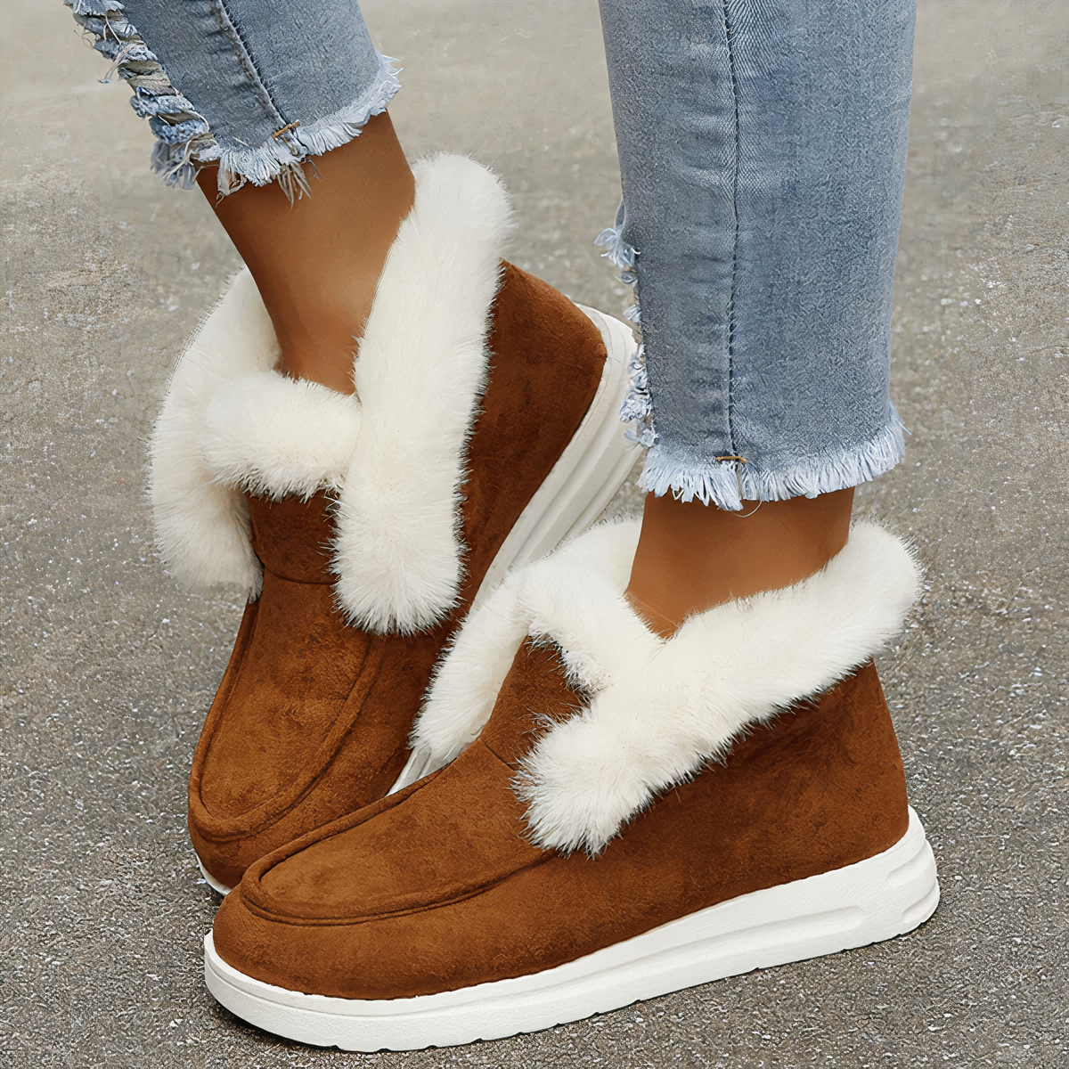 Antirutsch-Plüsch-Stiefel - Clover