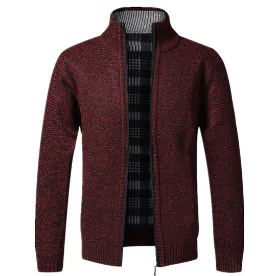 Hochwertige gestrickte Baumwollfleecejacke - weich und bequem für einen lässig eleganten Stil