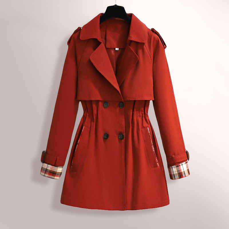 CheckTrench – Klassischer Trenchcoat mit Karodetails