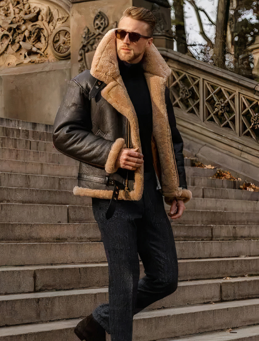 WinterLeather – Modische Winterlederjacke für Herren