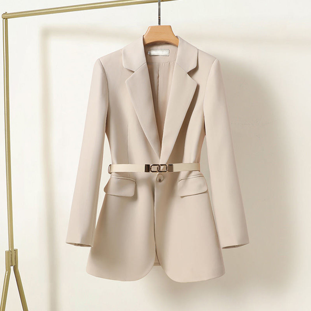 Eleganter langer Blazer mit Gürtel für Damen LISA