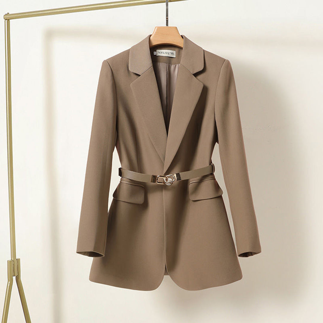 Eleganter langer Blazer mit Gürtel für Damen LISA