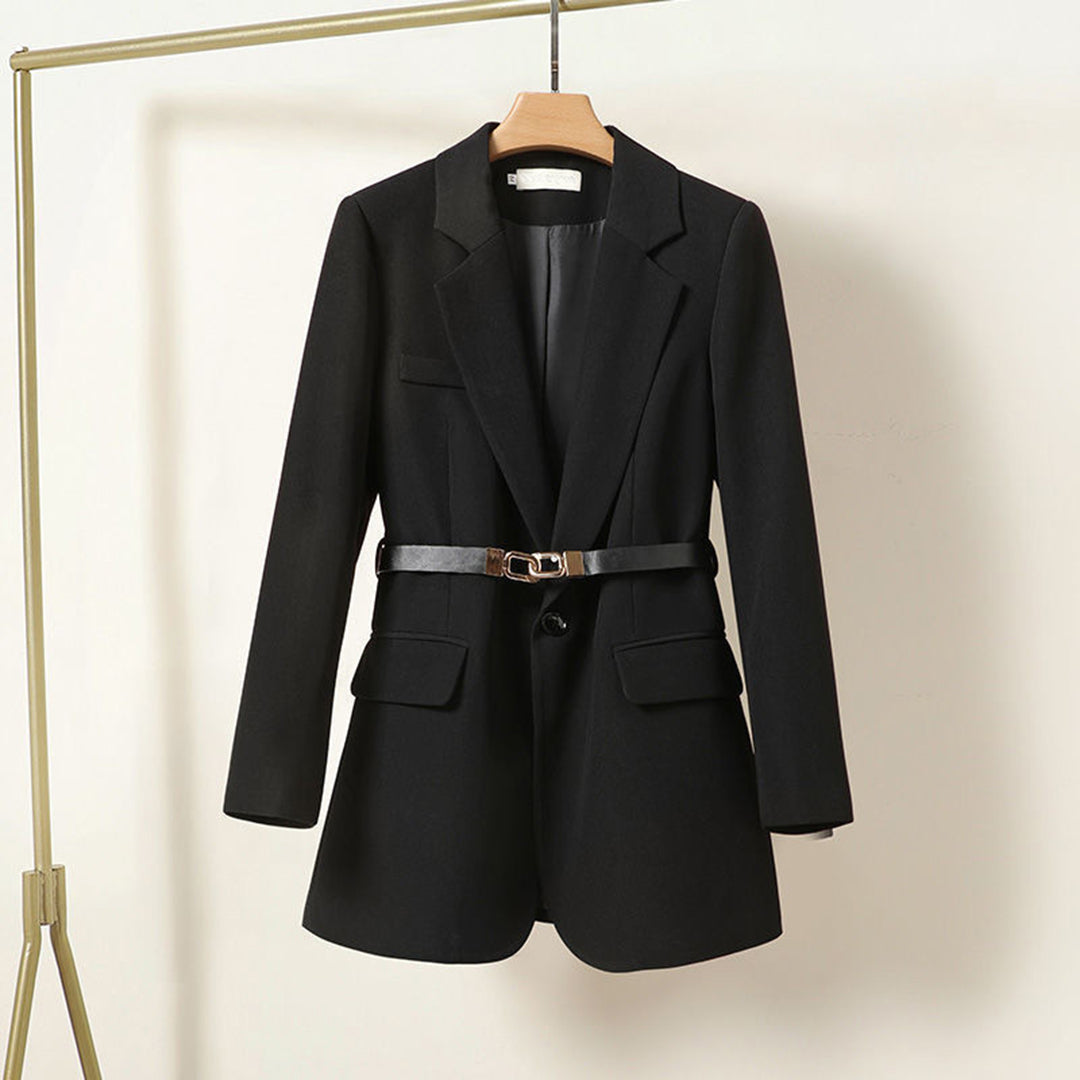 Eleganter langer Blazer mit Gürtel für Damen LISA