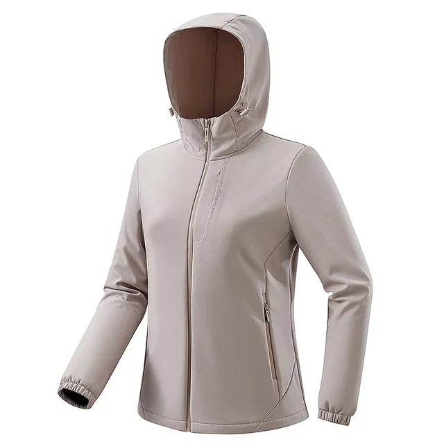 Vicky - Ultra-bequemes, winddichtes und wasserdichtes Softshell-Fleece-Jacke für elegante Frauen