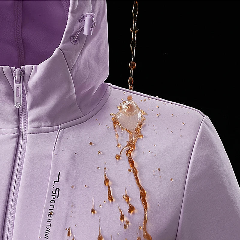 Vicky - Ultra-bequemes, winddichtes und wasserdichtes Softshell-Fleece-Jacke für elegante Frauen