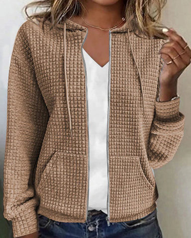 Malia - Strickjacke mit Blockmuster