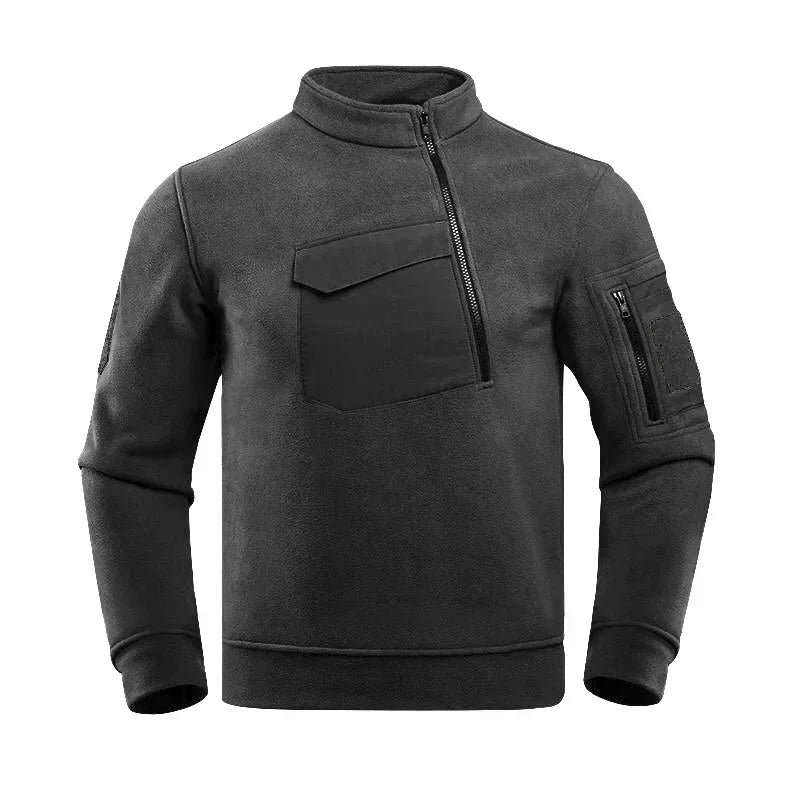 TaktikFleece – Herren Taktische Fleecejacke mit Halbreißverschluss