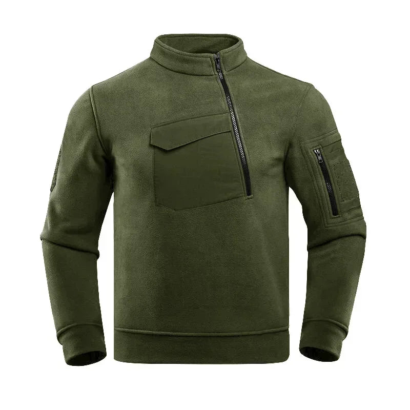 TaktikFleece – Herren Taktische Fleecejacke mit Halbreißverschluss